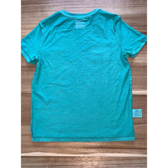 Cat & Jack Boys Green Crew Neck Short Sleeve T-Shirt Size Small (6-7) - Picture 5 of 10